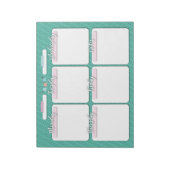 HOMESCHOOL WEEKLY PLANNER-BEELDSCHERM NOTITIEBLOK (Linkerzijde)