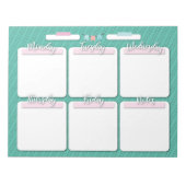 HOMESCHOOL WEEKLY PLANNER-BEELDSCHERM NOTITIEBLOK (Voorkant)