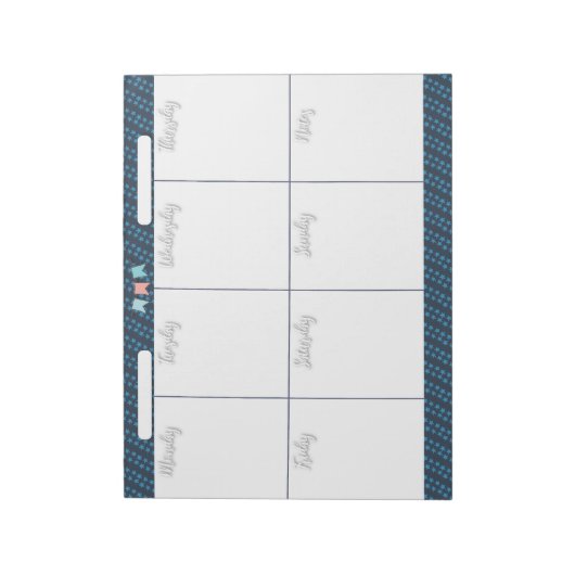 HOMESCHOOL WEEKLY PLANNER-notebookblok Notitieblok (Linkerzijde)