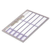 HOMESCHOOL WEEKLY PLANNER TWEE CATEGORIEËNnotepad Notitieblok (Schuin)