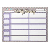 HOMESCHOOL WEEKLY PLANNER TWEE CATEGORIEËNnotepad Notitieblok (Voorkant)