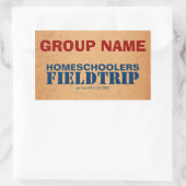 Homeschooler Field Trip Rechthoekige Sticker (Tas)