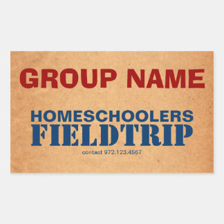 Homeschooler Field Trip Rechthoekige Sticker