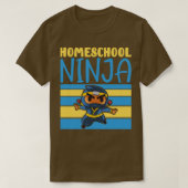 Homeschooler Ninja Learning Homescholing T-shirt (Design voorkant)