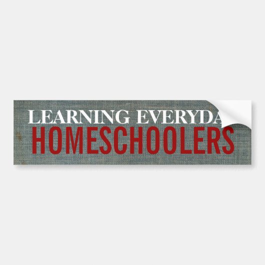 Homeschoolers Bumpersticker (Voorkant)