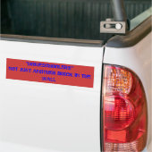 "HOMESCHOOLERS"NIET ALLEEN EEN ANDERE BRUG IN DE W BUMPERSTICKER (Op Truck)