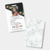 Homeschooling School ID Sinaasappels Foto Badge (Voor- en achterkant)