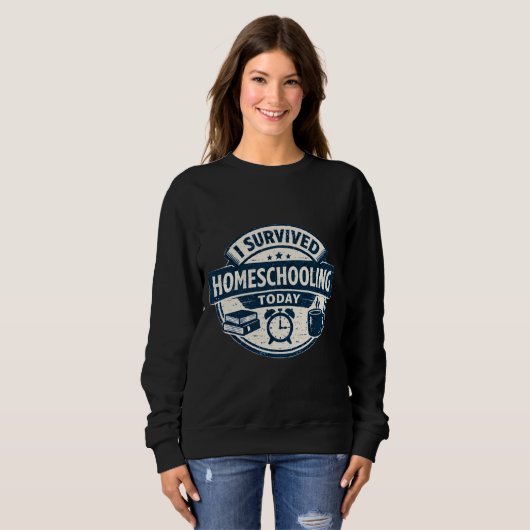 Homeschooling Survival Sweatshirt (Voorkant volledig)