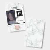 Homeschooling Unschooling Privé Marmeren ID Badge (Voor- en achterkant)