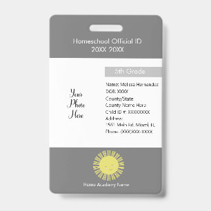 Homeschooling Unschooling Privé Student Badge