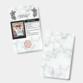 Homeschooling Unschooling Privé Student Marmer Badge (Voor- en achterkant)