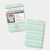 Homeschooling Unschooling Student Patroon Badge (Voor- en achterkant)