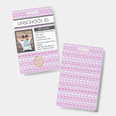 Homeschooling Unschooling Student Patroon Badge (Voor- en achterkant)