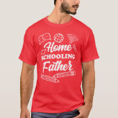 Homeschooling Vader Daddy Homeschool Papa meisje T-shirt (Voorkant)
