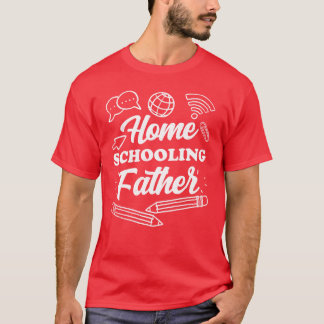 Homeschooling Vader Daddy Homeschool Papa meisje T-shirt