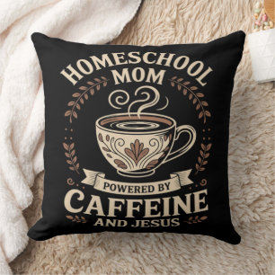 Homeschoolmoeder aangedreven door cafeïne en Jezus Kussen