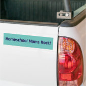 Homeschoolmoeders Rock! Bumpersticker (Op Truck)