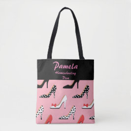 Homeselectie Diva Roze en zwart Tote Bag