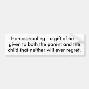 Homeselectie - een cadeau van tijd gegeven aan bei bumpersticker