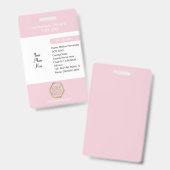 Homeselectie Logo niet-educatieve privé-studenten Badge (Voor- en achterkant)