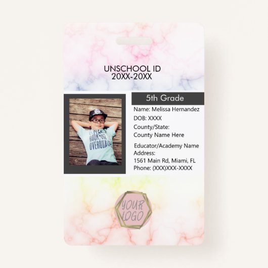 Homeselectie ongeschoolde studenten Regenboog Badge (Voorkant)