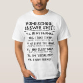 Homeshool Student Soialized Inspired  T-shirt (Voorkant)
