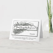 Homesick-A gedicht Kaart (Achterkant)