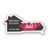 HomeSmart Gepersonaliseerde ReaCustom-Cut Vinyl St Sticker (Voorkant)