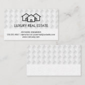 Homespion | Weave Pattern | Polka Dot Pattern Visitekaartje (Voorkant / Achterkant)