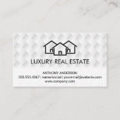 Homespion | Weave Pattern | Polka Dot Pattern Visitekaartje (Voorkant)