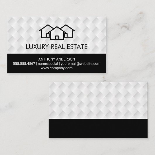 Homespion | Weave Pattern Visitekaartje (Voorkant / Achterkant)