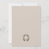 HOMESPUN - Rustieke schuur bruiloft Kaart (Achterkant)