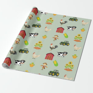 Homestead and Boerderij Life and Farm Animals Cadeaupapier