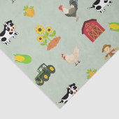 Homestead and Boerderij Life and Farm Animals Tissuepapier (Detail)