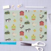 Homestead and Boerderij Life and Farm Animals Tissuepapier (Craft)