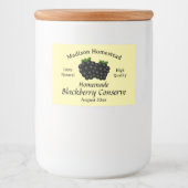 Homestead Blackberry Conserve Jelly Jam sjabloon Voedselcontainer Etiket (Voorkant)