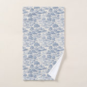 Homestead Blue Toile Bad Handdoek (Handdoek)