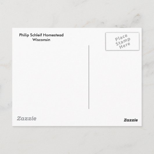 Homestead Briefkaart (Achterkant)