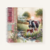 Homestead Harvest Farmhouse Familie Receptenboek Notitieboek (Voorkant)