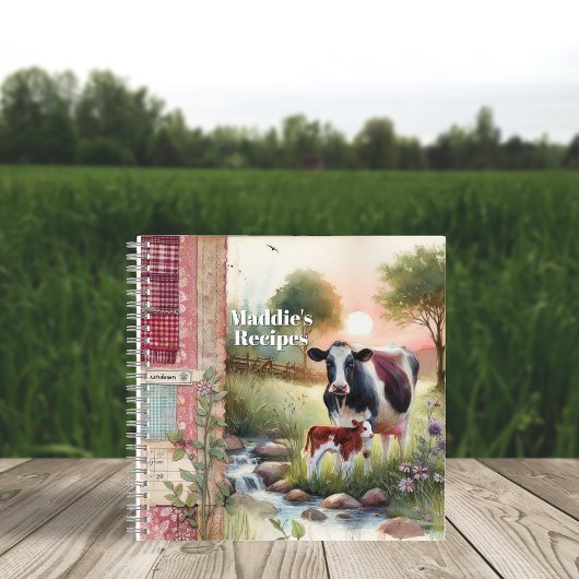 Homestead Harvest Farmhouse Familie Receptenboek Notitieboek