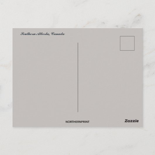 Homestead in het zuiden van Alberta Canada Briefkaart (Achterkant)
