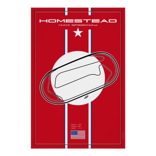 Homestead Miami Speedway Perfect Poster (Voorkant)