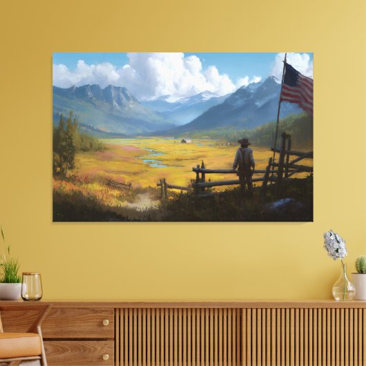 Homestead of the Republic Canvas Afdruk (Insitu (Woonkamer))