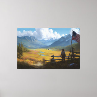 Homestead of the Republic Canvas Afdruk