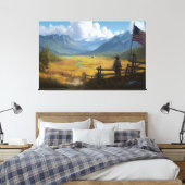 Homestead of the Republic Canvas Afdruk (Insitu (Slaapkamer))