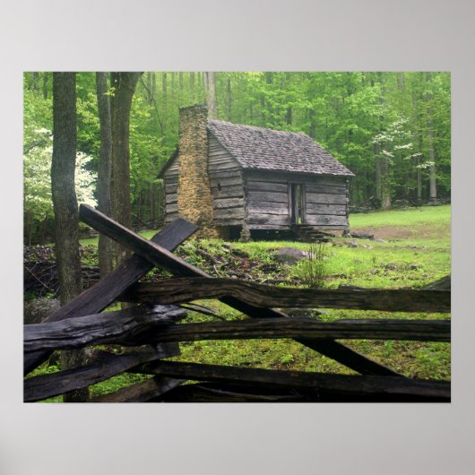 Homestead op een mini-ochtend poster (Voorkant)