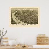 Homestead, PA Panorama Map - 1902 Poster (Keuken)