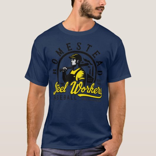 Homestead Steel Workers Honkbal - 1905 T-shirt (Voorkant)