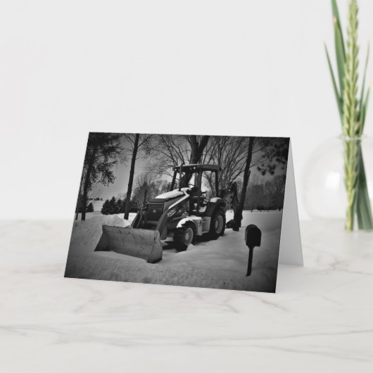 "Homestead Tractor" kerstKaart Kaart (Voorkant)
