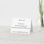 Homestead van Jim Ivey-Blank Notecard Kaart (Achterkant)
